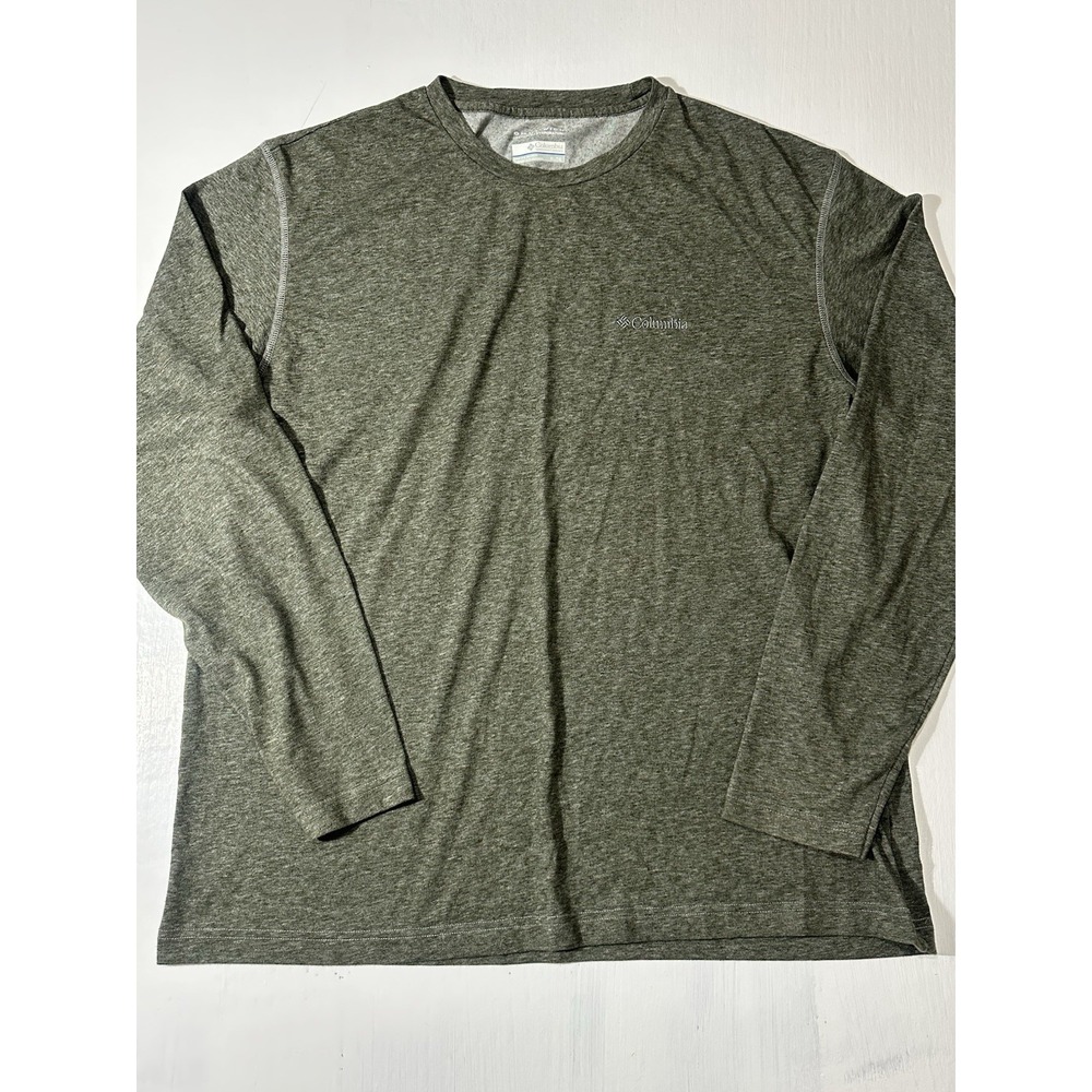 Columbia Long-sleeve Performance Activewear Tshirt Green Size XL
